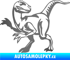 Samolepka Tyrannosaurus Rex 003 levá grafitová metalíza