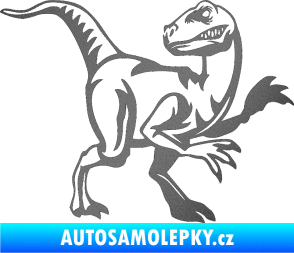 Samolepka Tyrannosaurus Rex 003 pravá grafitová metalíza