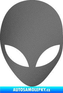 Samolepka UFO 002 grafitová metalíza