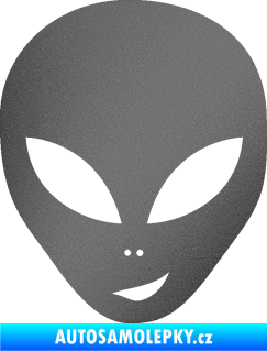Samolepka UFO 003 pravá grafitová metalíza