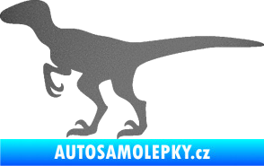 Samolepka Velociraptor 001 levá grafitová metalíza