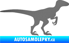 Samolepka Velociraptor 001 pravá grafitová metalíza