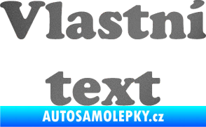 Samolepka Vlastní text - Cooper Black grafitová metalíza
