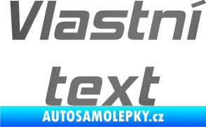 Samolepka Vlastní text - Hemi Head grafitová metalíza