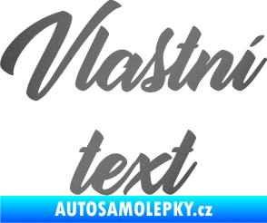 Samolepka Vlastní text - Orange Personal grafitová metalíza