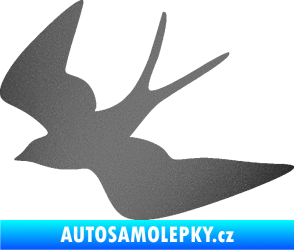 Samolepka Vlaštovka 001 levá grafitová metalíza