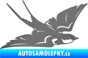 Samolepka Vlaštovka 002 pravá grafitová metalíza