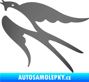 Samolepka Vlaštovka 003 levá grafitová metalíza
