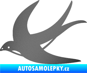 Samolepka Vlaštovka 004 levá grafitová metalíza