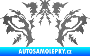 Samolepka Vlčí oči grafitová metalíza