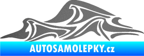 Samolepka Vlny 002 levá moře grafitová metalíza