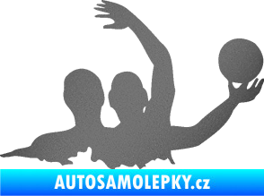 Samolepka Vodní pólo 001 pravá grafitová metalíza