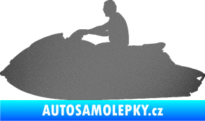 Samolepka Vodní skútr 003 levá grafitová metalíza
