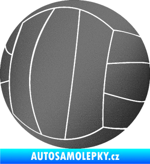 Samolepka Volejbalový míč 003 grafitová metalíza