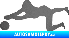 Samolepka Voleybal 008 levá grafitová metalíza