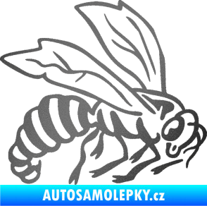 Samolepka Vosa 003 pravá grafitová metalíza