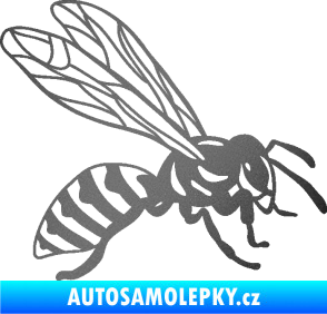 Samolepka Vosa 006 pravá grafitová metalíza