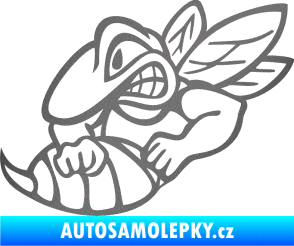 Samolepka Vosa levá grafitová metalíza