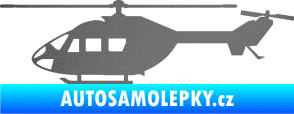 Samolepka Vrtulník 001 levá helikoptéra grafitová metalíza