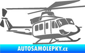 Samolepka Vrtulník 010 pravá helikoptéra grafitová metalíza