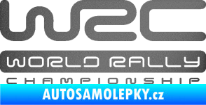 Samolepka WRC -  World Rally Championship grafitová metalíza