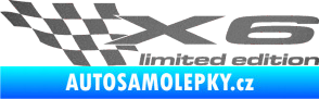 Samolepka X6 limited edition levá grafitová metalíza