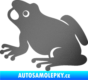 Samolepka Žába 007 levá grafitová metalíza