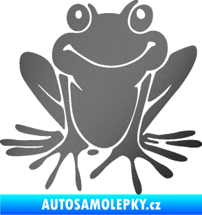 Samolepka Žába 008 pravá grafitová metalíza