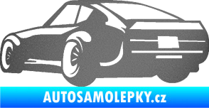 Samolepka Závodní auto 009 levá grafitová metalíza