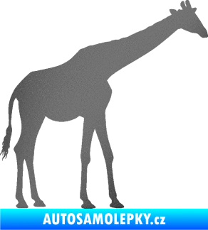 Samolepka Žirafa 002 pravá grafitová metalíza