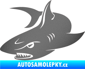 Samolepka Žralok 012 levá grafitová metalíza