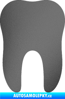 Samolepka Zub 001 stolička grafitová metalíza
