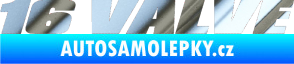 Samolepka 16 Valve chrom fólie stříbrná zrcadlová