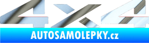 Samolepka 4x4 varianta 002 chrom fólie stříbrná zrcadlová