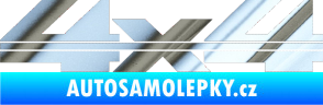 Samolepka 4x4 varianta 004 chrom fólie stříbrná zrcadlová