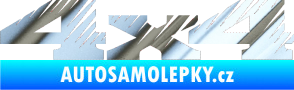 Samolepka 4x4 varianta 012 chrom fólie stříbrná zrcadlová