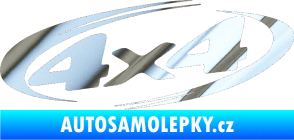 Samolepka 4x4 varianta 013 chrom fólie stříbrná zrcadlová