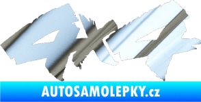 Samolepka 4x4 varianta 015 chrom fólie stříbrná zrcadlová
