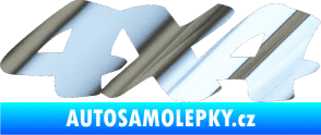 Samolepka 4x4 varianta 017 chrom fólie stříbrná zrcadlová