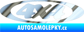 Samolepka 4x4 varianta 019 chrom fólie stříbrná zrcadlová