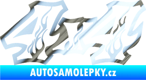 Samolepka 4x4 varianta 021 chrom fólie stříbrná zrcadlová