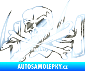 Samolepka 4x4 varianta 022 chrom fólie stříbrná zrcadlová