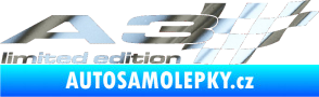 Samolepka A3 limited edition pravá chrom fólie stříbrná zrcadlová