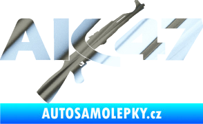 Samolepka AK 47 chrom fólie stříbrná zrcadlová