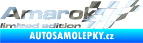 Samolepka Amarok limited edition pravá chrom fólie stříbrná zrcadlová