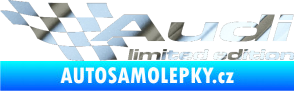 Samolepka Audi limited edition levá chrom fólie stříbrná zrcadlová