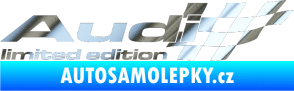 Samolepka Audi limited edition pravá chrom fólie stříbrná zrcadlová