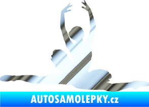 Samolepka Baletka 004 pravá chrom fólie stříbrná zrcadlová