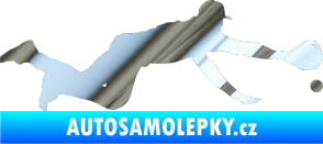 Samolepka Baseball 015 pravá chrom fólie stříbrná zrcadlová
