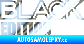 Samolepka Black edition chrom fólie stříbrná zrcadlová